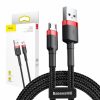 Baseus Cafule 2.4A USB-Micro USB kábel 1m (piros-Fekete)