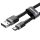Baseus Cafule MicroUSB kábel 2,4A 1m (Szürke/Fekete)