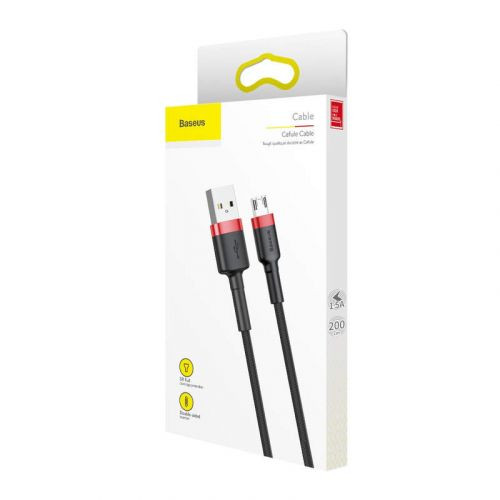 Baseus Cafule 1,5A 2m USB-Micro USB-kábel (piros-Fekete)