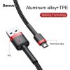 Baseus Cafule 1,5A 2m USB-Micro USB-kábel (piros-Fekete)