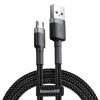 Baseus Cafule 1,5A 2m USB-Micro USB-kábel (Szürke-Fekete)