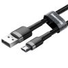 Baseus Cafule 1,5A 2m USB-Micro USB-kábel (Szürke-Fekete)