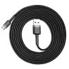 Baseus Cafule 1,5A 2m USB-Micro USB-kábel (Szürke-Fekete)