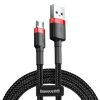 Baseus Cafule USB-Micro-USB Kábel, 2A, 3m (Fekete és piros)