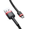 Baseus Cafule USB-Micro-USB Kábel, 2A, 3m (Fekete és piros)