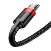 Baseus Cafule USB-Micro-USB Kábel, 2A, 3m (Fekete és piros)