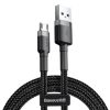Baseus Cafule USB-Micro-USB Kábel, 2A, 3m (Fekete és szürke)