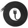 Baseus Cafule USB-Micro-USB Kábel, 2A, 3m (Fekete és szürke)