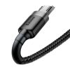 Baseus Cafule USB-Micro-USB Kábel, 2A, 3m (Fekete és szürke)