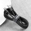 Baseus Cafule USB-Micro-USB Kábel, 2A, 3m (Fekete és szürke)