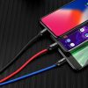 Baseus 3 az 1-ben USB-C / Lightning / Micro-USB kábel, 3.5A, 0.3 m (fekete)