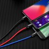 Baseus 3 az 1-ben USB-C / Lightning / Micro 3A 1,2m-es USB-kábel, (fekete)