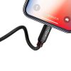 Baseus 3 az 1-ben USB-C / Lightning / Micro 3A 1,2m-es USB-kábel, (fekete)