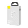 Baseus Superior 3-in-1 Györstöltő Kábel - USB - M+L+C 3.5A 1.5m  (Fehér) 