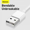 Baseus Superior 3-in-1 Györstöltő Kábel - USB - M+L+C 3.5A 1.5m  (Fehér) 
