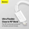 Baseus Superior 3-in-1 Györstöltő Kábel - USB - M+L+C 3.5A 1.5m  (Fehér) 