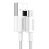 Baseus Micro USB Superior Gyorstöltő Kábel - 2A 1m Fehér (CAMYS-02)