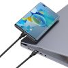 Baseus Flash 2in1 USB-C töltőkábel, USB-C - USB-C, 100W, 1.5m (Fekete)