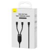 Baseus Flash 2in1 USB-C töltőkábel, USB-C - USB-C, 100W, 1.5m (Fekete)