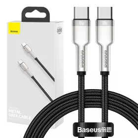   Baseus Cafule adat/töltőkábel Type-C/Type-C 100W 1m (Fekete)