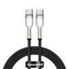 Baseus Cafule adat/töltőkábel Type-C/Type-C 100W 1m (Fekete)