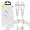 Baseus Cafule USB-C-USB-C kábel, 100 W, 1m (fehér)
