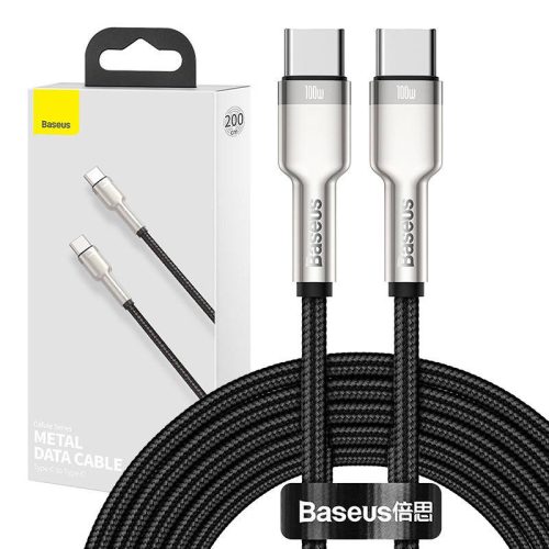 Baseus Cafule USB-C-USB-C kábel, 100 W, 2m (fekete)