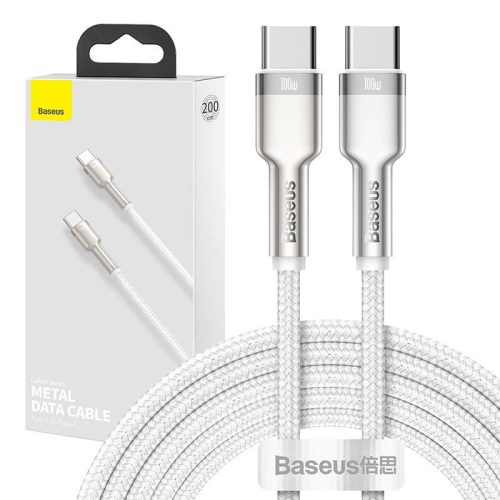 Baseus Cafule USB-C-USB-C kábel, 100 W, 2m (fehér)