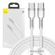 Baseus Cafule USB-C-USB-C kábel, 100 W, 2m (fehér)