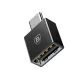Baseus USB-USB-C 2.4A Gyors Töltő Adapter (Fekete) (CATJQ-B01)