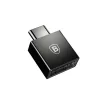 Baseus USB-USB-C 2.4A Gyors Töltő Adapter (Fekete) (CATJQ-B01)