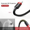 Baseus Cafule 3A USB-USB-C kábel 0,5 m (CATKLF-A91)