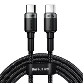   Baseus Cafule USB-C-USB-C kábel, QC 3.0, PD 2.0, 100 W, 5A, 2m (szürke-fekete)