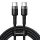 Baseus Cafule USB-C-USB-C kábel, QC 3.0, PD 2.0, 100 W, 5A, 2m (szürke-fekete)