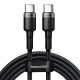 Baseus Cafule USB-C-USB-C kábel, QC 3.0, PD 2.0, 100 W, 5A, 2m (szürke-fekete)