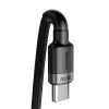 Baseus Cafule USB-C-USB-C kábel, QC 3.0, PD 2.0, 100 W, 5A, 2m (szürke-fekete)