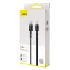 Baseus Cafule USB-C-USB-C kábel, QC 3.0, PD 2.0, 100 W, 5A, 2m (szürke-fekete)