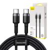 Baseus Cafule USB-C-USB-C kábel, QC 3.0, PD 2.0, 100 W, 5A, 2m (szürke-fekete)