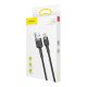 Baseus Cafule USB-USB-C töltőkábel 2m szürke-fekete (CATKLF-CG1)