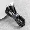 Baseus Cafule USB-USB-C töltőkábel 2m szürke-fekete (CATKLF-CG1)