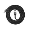 Baseus Cafule USB-USB-C töltőkábel 2m szürke-fekete (CATKLF-CG1)