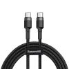 Baseus Cafule USB-C-USB-C kábel - 1m (fekete-szürke)