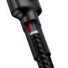 Baseus Cafule USB-C-USB-C kábel - 1m (fekete-szürke)