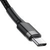 Baseus Cafule USB-C-USB-C kábel - 1m (fekete-szürke)