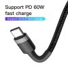 Baseus Cafule USB-C-USB-C kábel - 1m (fekete-szürke)