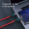 Baseus Cafule USB-C-USB-C PD 2.0 QC 3.0 kábel 60 W, 2m (piros)