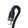 Baseus Cafule USB-USB-C Kábel Huawei SuperCharge, QC3.0, 5A 1m (Fekete-szürke)