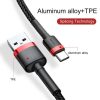 Baseus Cafule USB-USB-C kábel 2A, 3m (piros-Fekete)