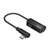 Baseus L45 USB-C – Mini Jack 3,5mm-es csatlakozó és USB-C audioadapter (fekete)