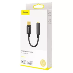 Baseus L54 USB-C - 3,5 mm-es audio adapter (Fekete)